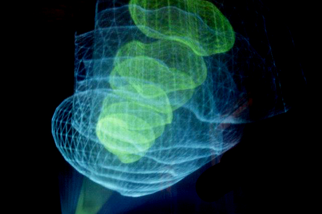 Experimenting video over tulle